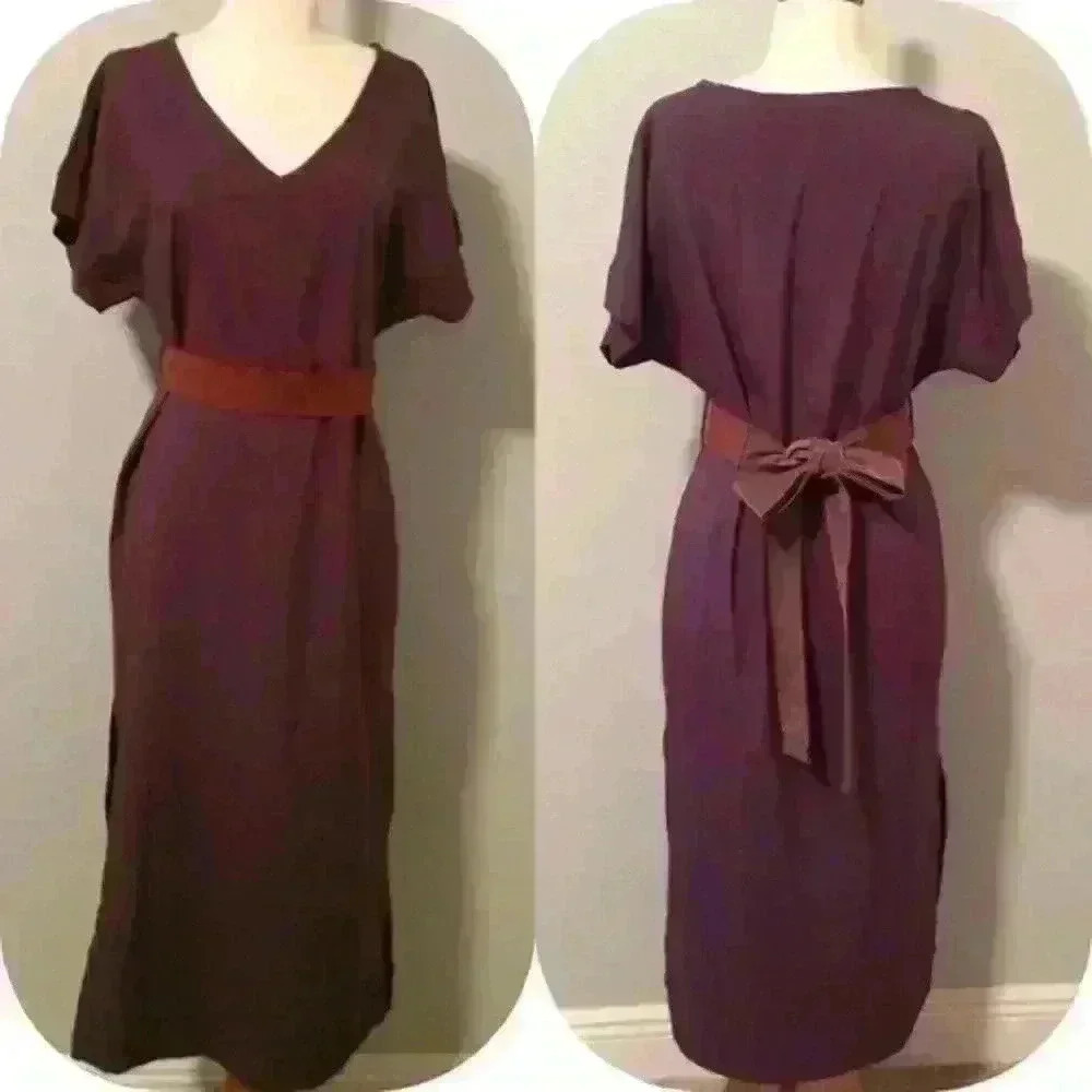 Meeso Japanese Style Dress w/ Belt - Picture 1 of 4